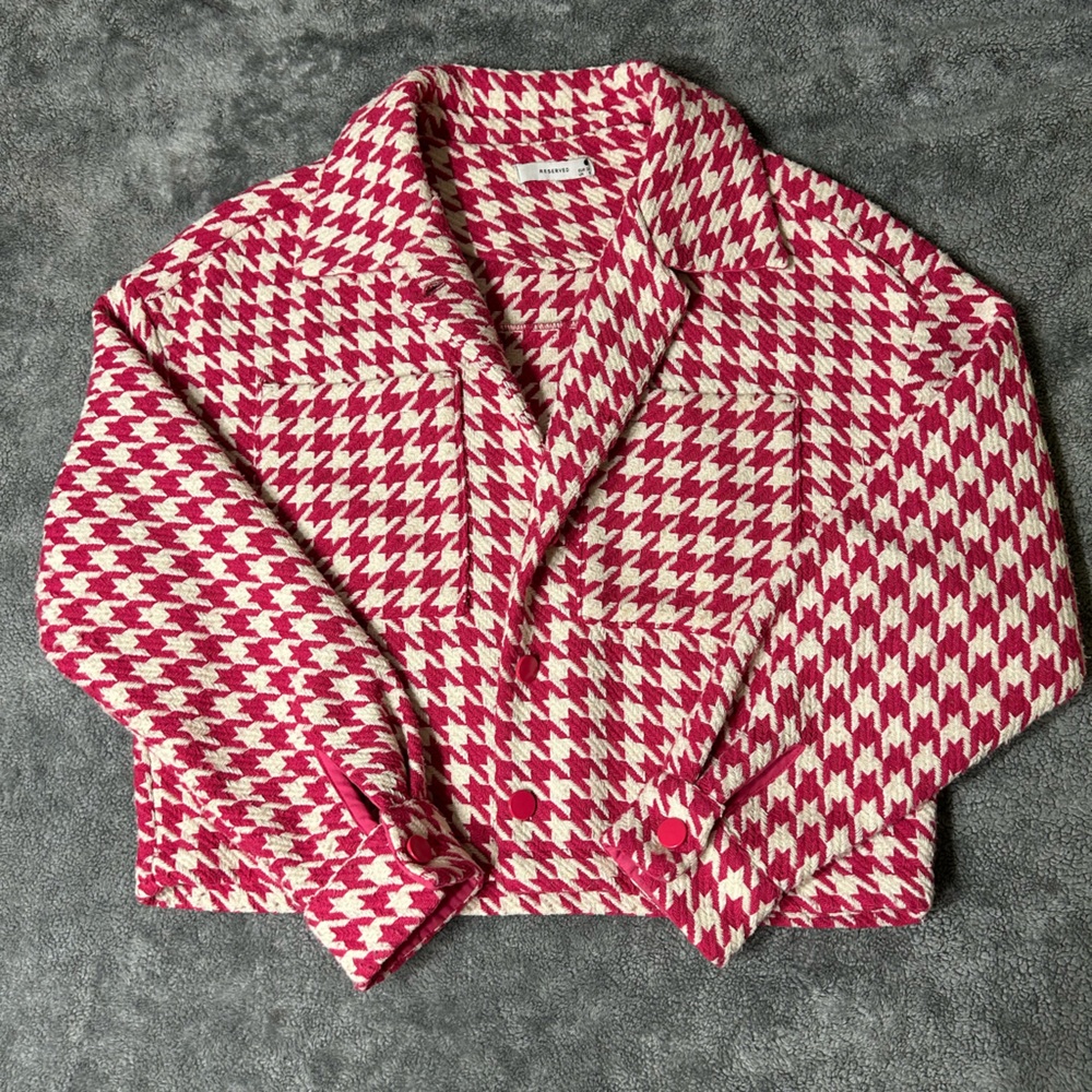 Spring Blossom: Reserved Pink Prince Goose Foot Jacket - Size 8